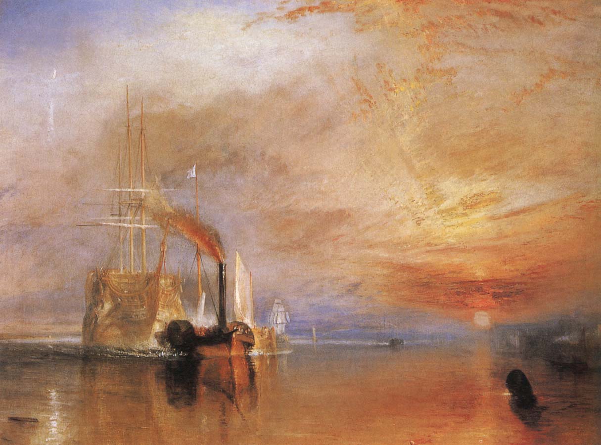 The Fighting Temeraire tugged to her last Berth to be broken up 1838